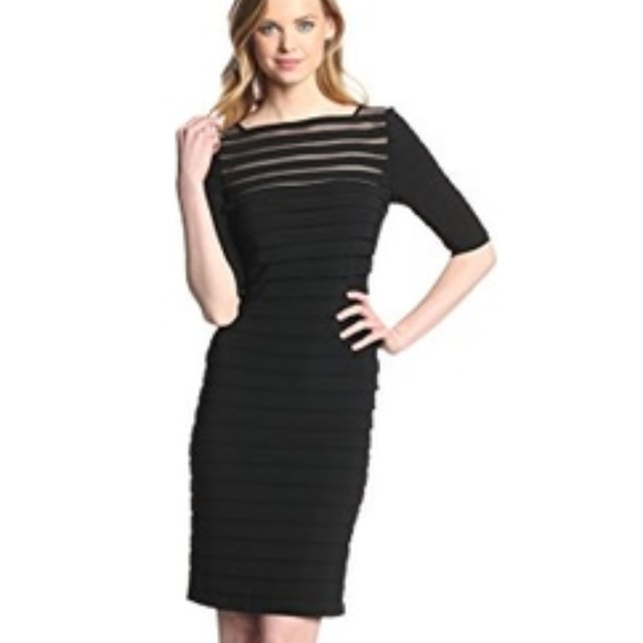 adrianna papell banded sheath dress